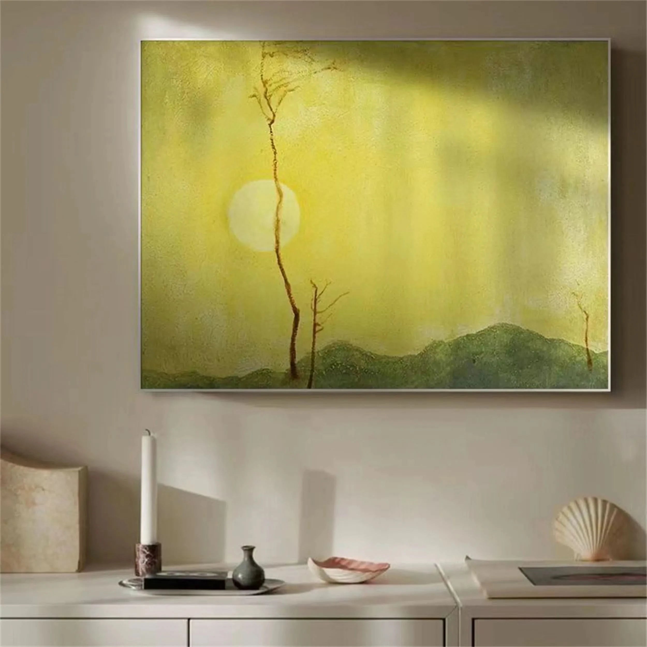 Colorful Flower & Tree Abstract Wall Art #ML009