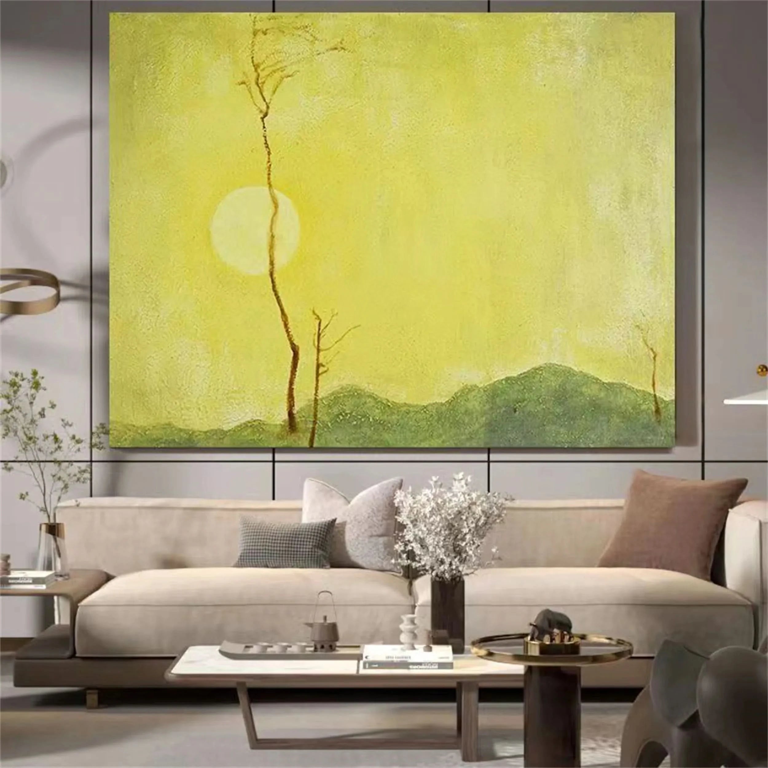 Colorful Flower & Tree Abstract Wall Art #ML009