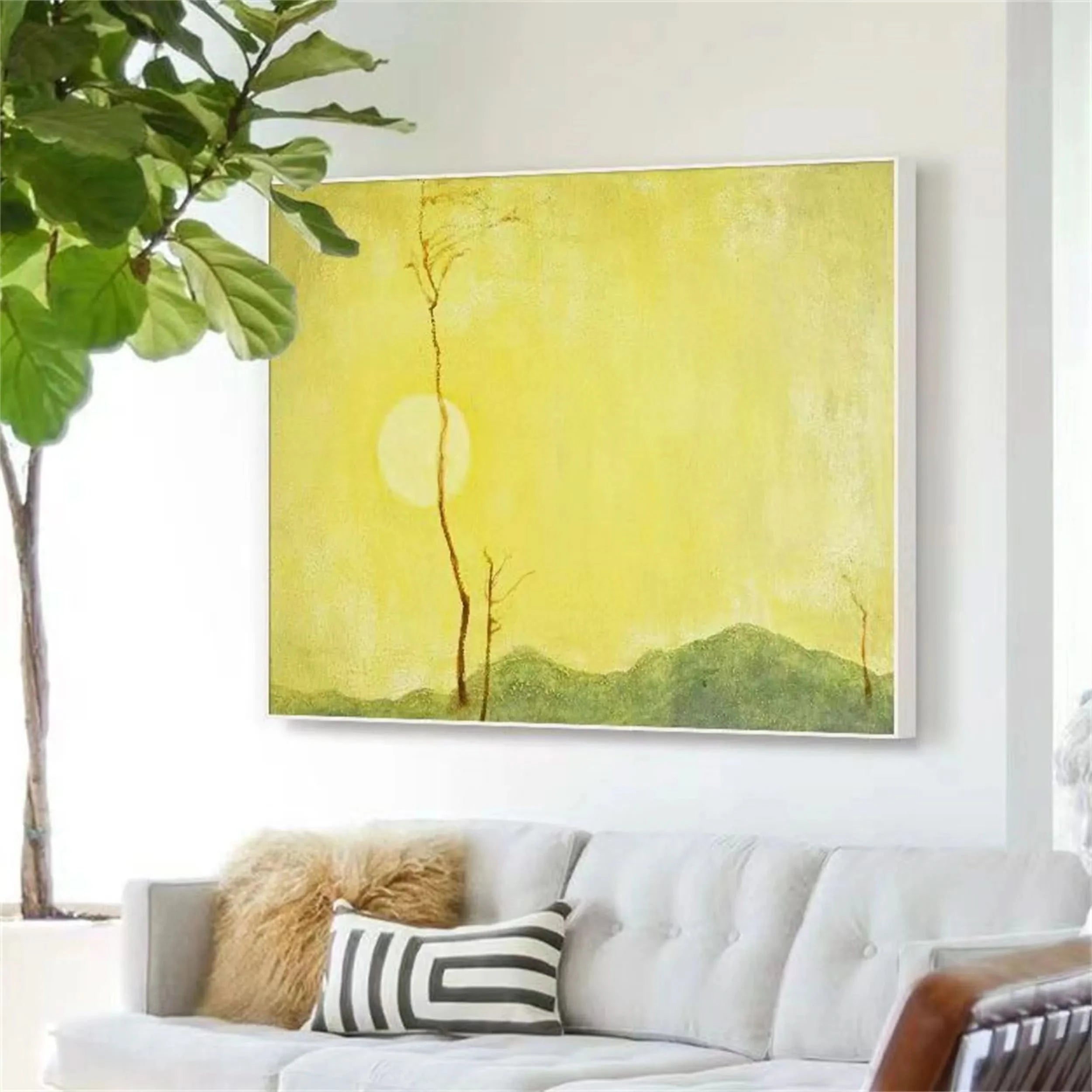 Colorful Flower & Tree Abstract Wall Art #ML009