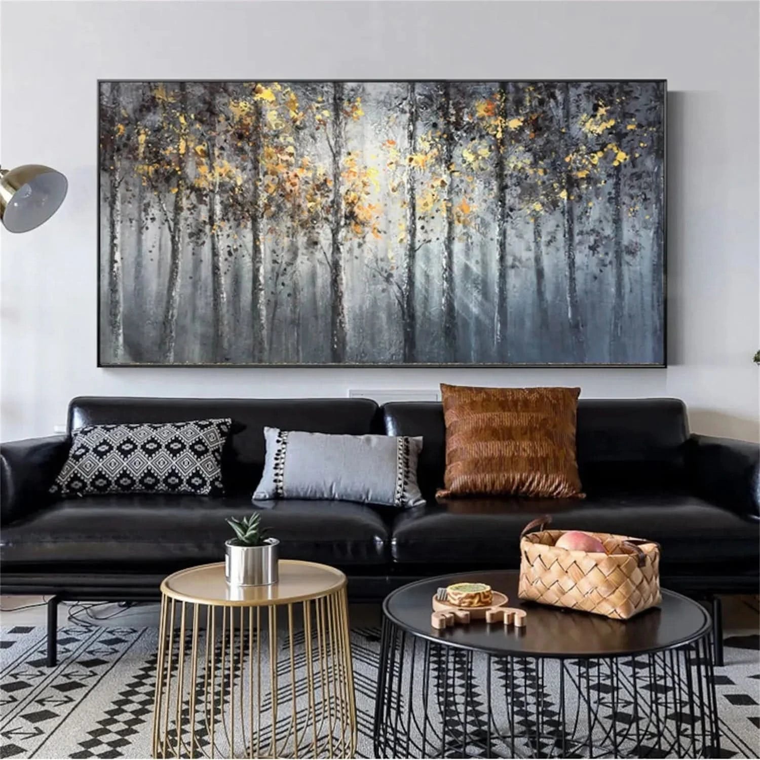 Colorful Flower & Tree Abstract Wall Art #ML049