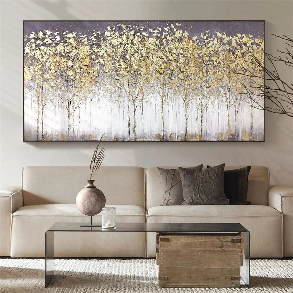 Colorful Flower & Tree Abstract Wall Art #ML041