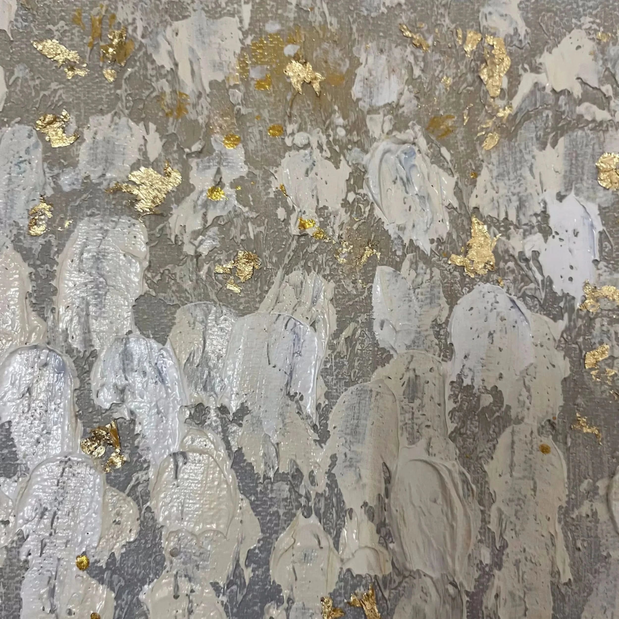 Colorful Flower & Tree Abstract Textured Wall Art #ML028