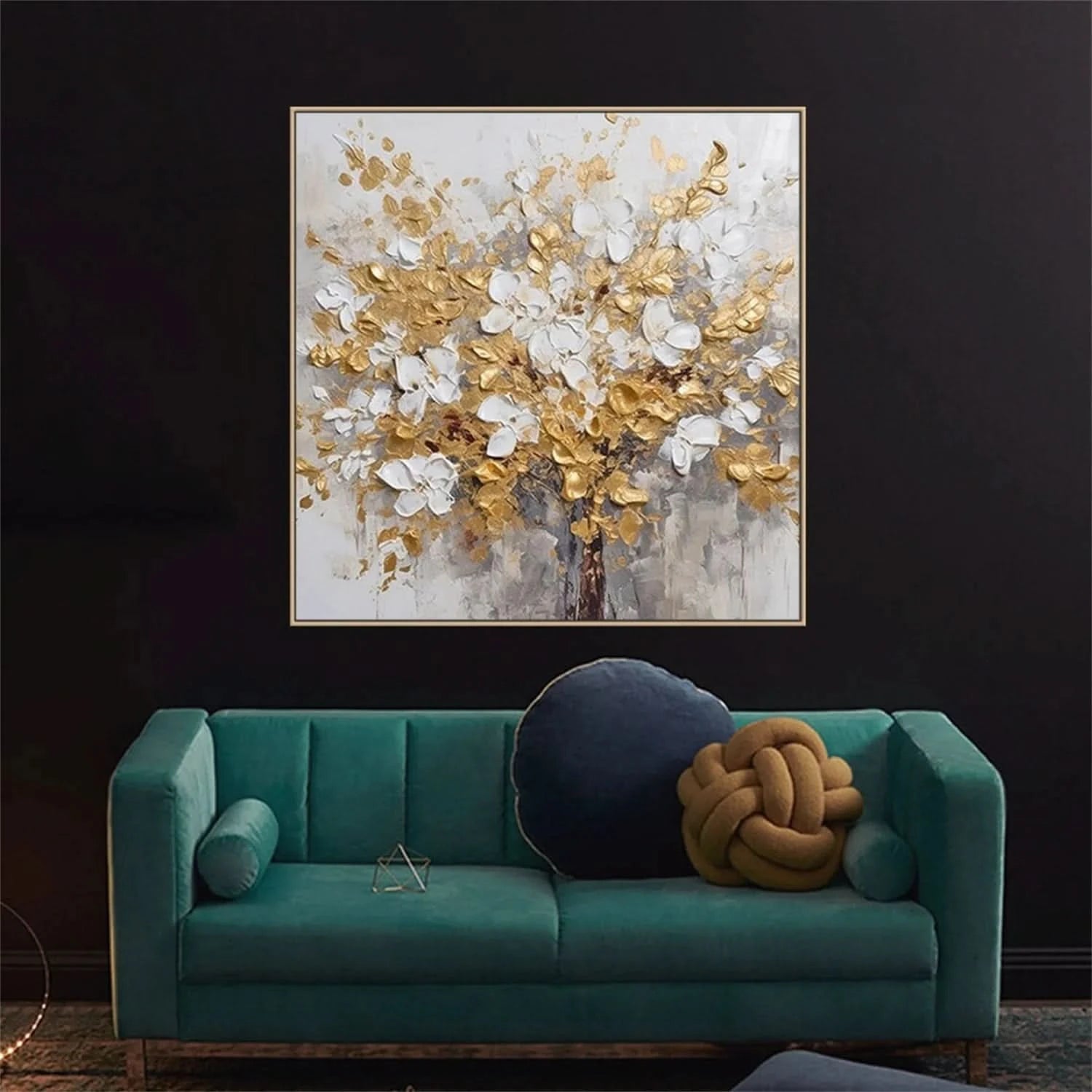 Colorful Flower & Tree Abstract  Wall Art#ML046