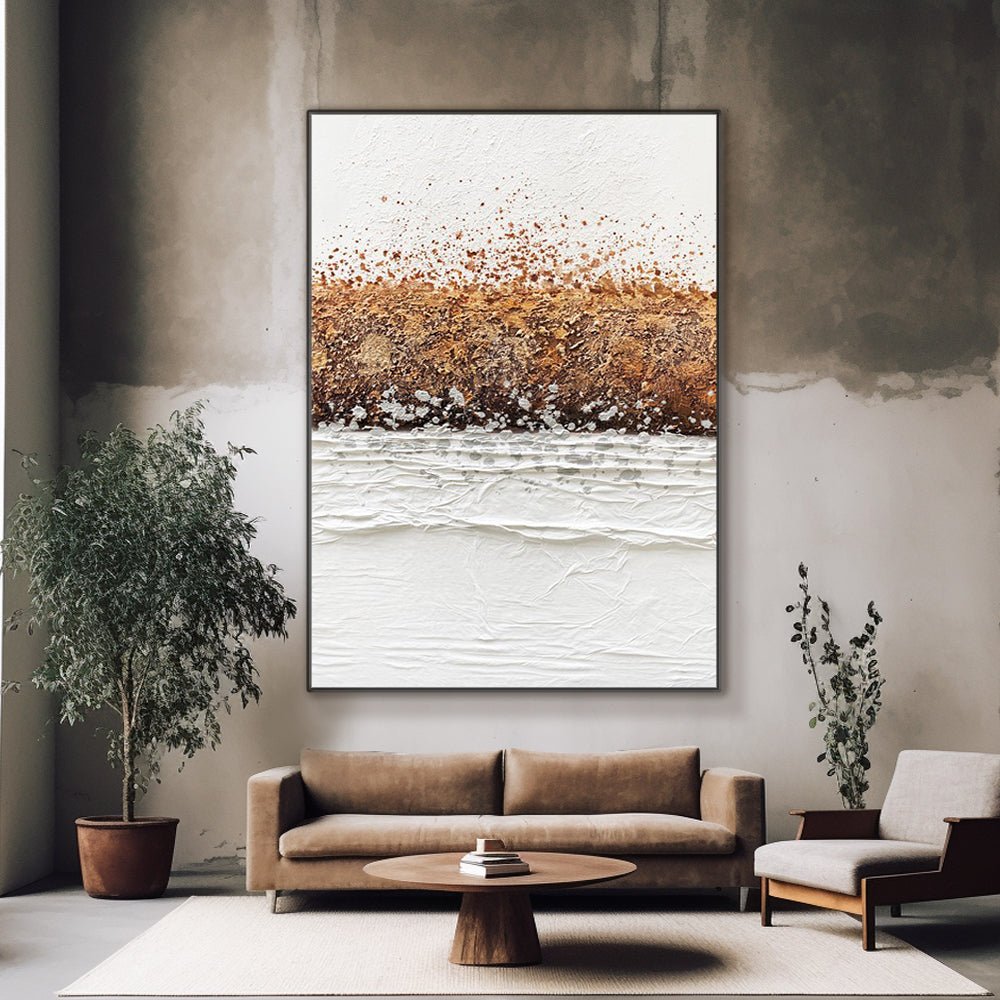 Abstract Plaster Painting "Dreamer's Horizon" - MasterGallery