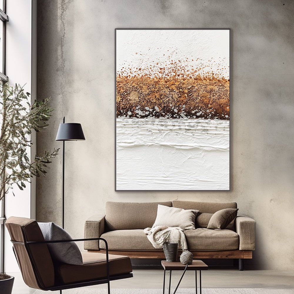 Abstract Plaster Painting "Dreamer's Horizon" - MasterGallery