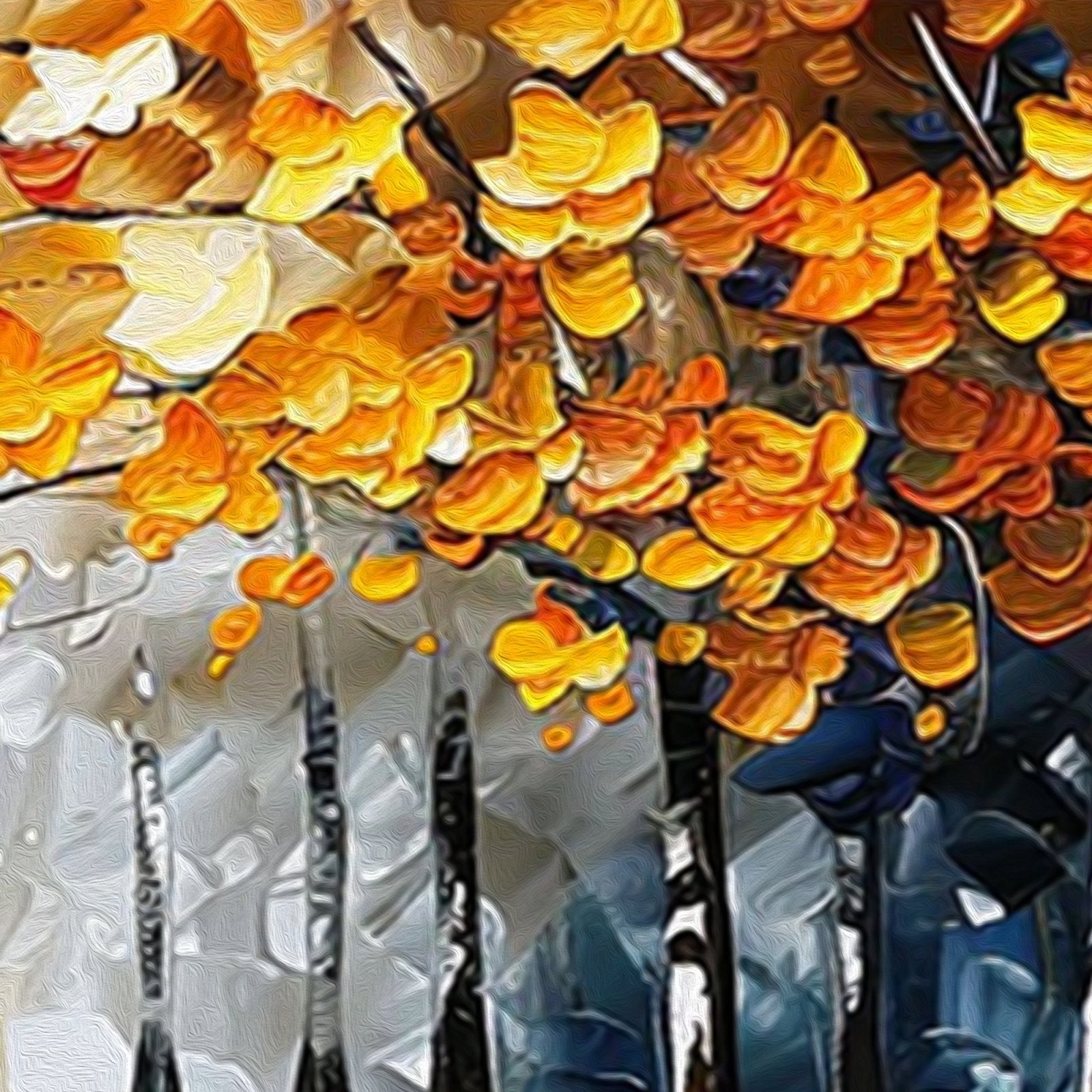 Plaster Wall Art "Golden Harmony" - MasterGallery