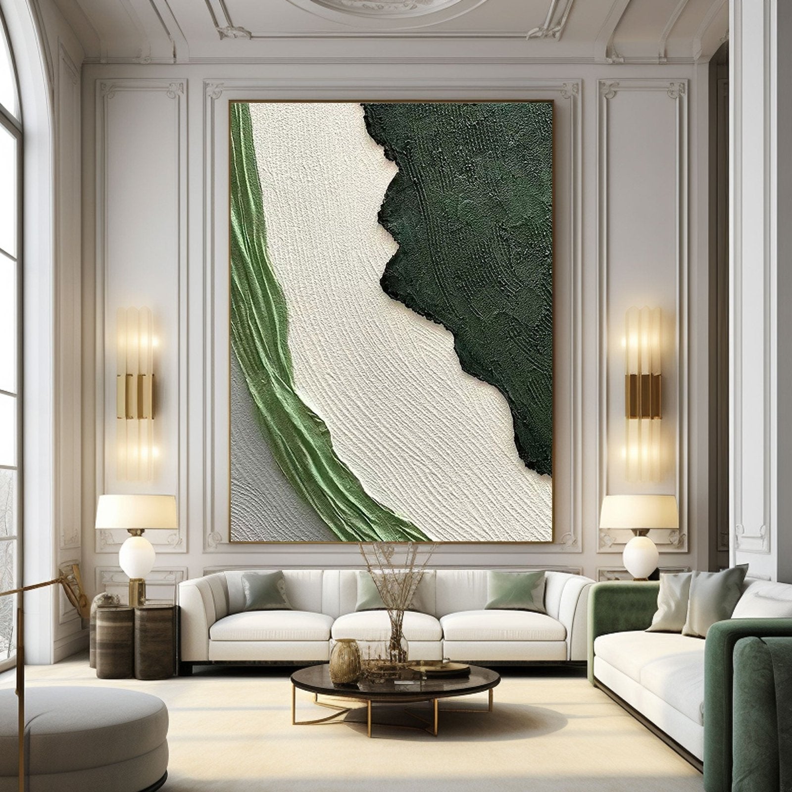 Textured Painting "Whispers of the Verdant Breeze" - MasterGallery