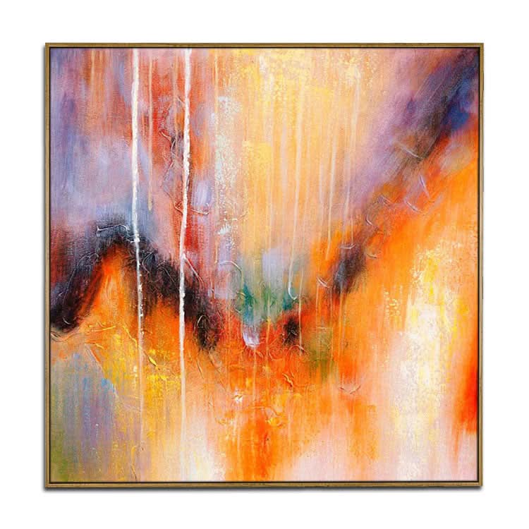 Großes abstraktes Acrylgemälde, Blattgoldgemälde, Original-Kunstgemälde | Goldene Legende