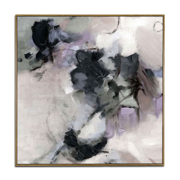Leinwandbild, Wandkunst, Original-Ölgemälde, Landschaft, großes modernes Gemälde, Handgemälde, Schwarz-Grün-Gemälde | Freunde besuchen