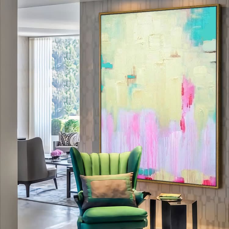 Large abstract painting . Contemporary ART. Modern painting, texture art painting