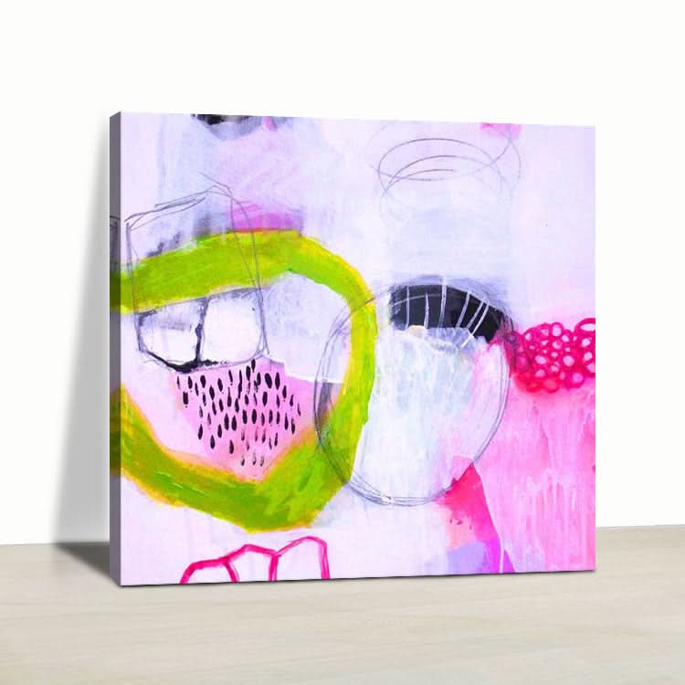 Abstrakte Kunst in Bunt, Orange und Pink | Was Männer und Frauen denken