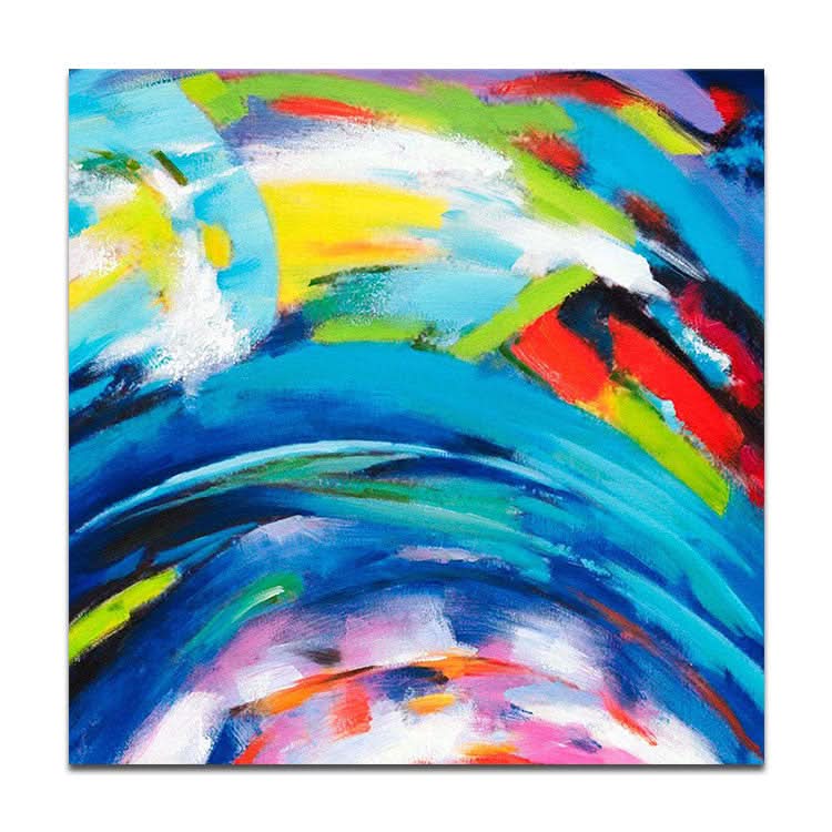 Large Painting Canvas Office Decor Oil Painting Original Oil Painting Modern | The colours of the rainbow