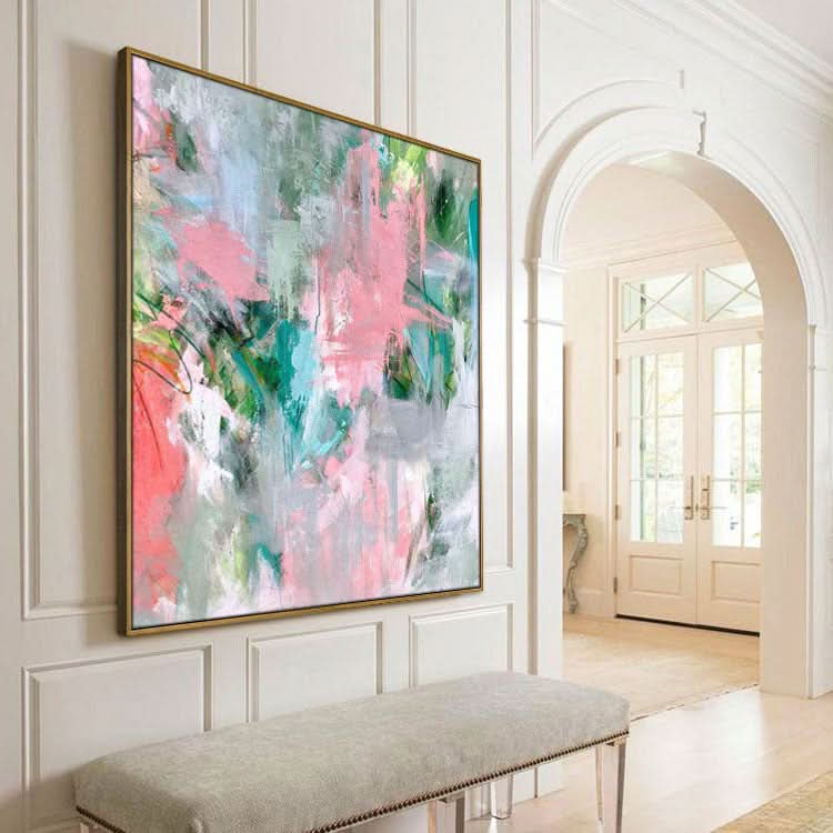 Handgemachtes Ölgemälde Ölgemälde Original Große Leinwandkunst Zeitgenössische Kunst | Wandmalerei