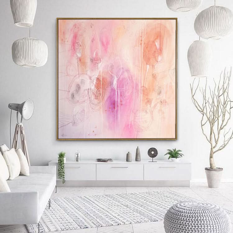 Moderne Gemälde Großes Original-Kunstgemälde Handgemachte Wanddekoration Kunst | Gebrochene Herzen