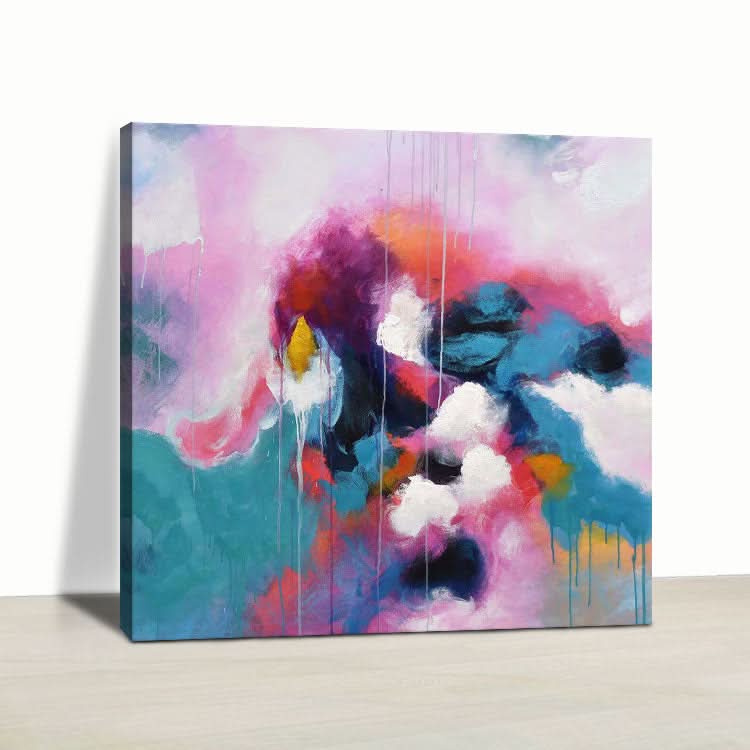 Extra großes handgemachtes Kunstwerk, Originalgemälde, Schlafzimmer, abstraktes Acrylgemälde | Herausforderndes Schicksal