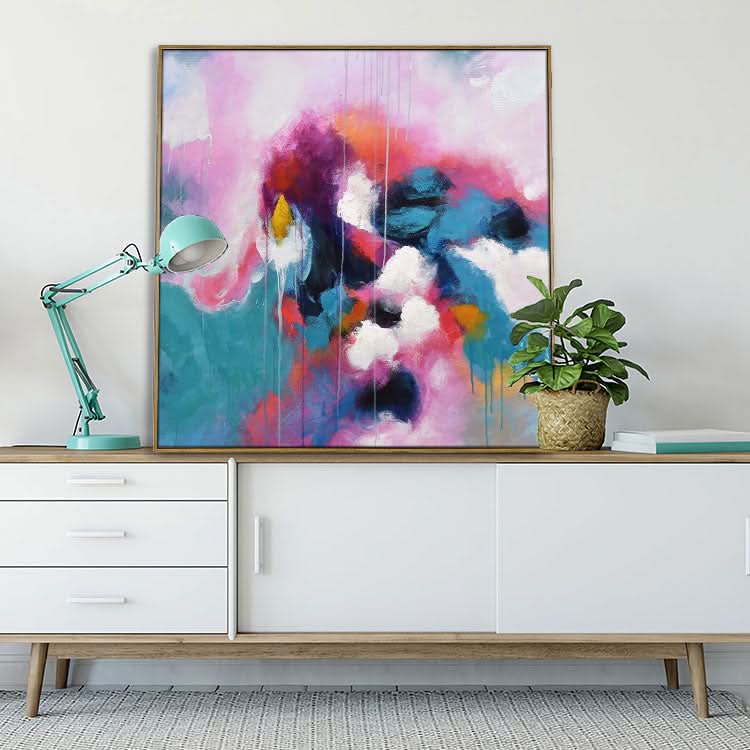 Extra großes handgemachtes Kunstwerk, Originalgemälde, Schlafzimmer, abstraktes Acrylgemälde | Herausforderndes Schicksal