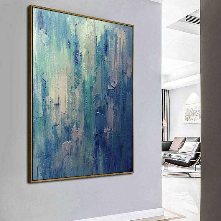 Abstrakte Kunst auf Leinwand, modernes abstraktes Ölgemälde mit menschlichen Figuren