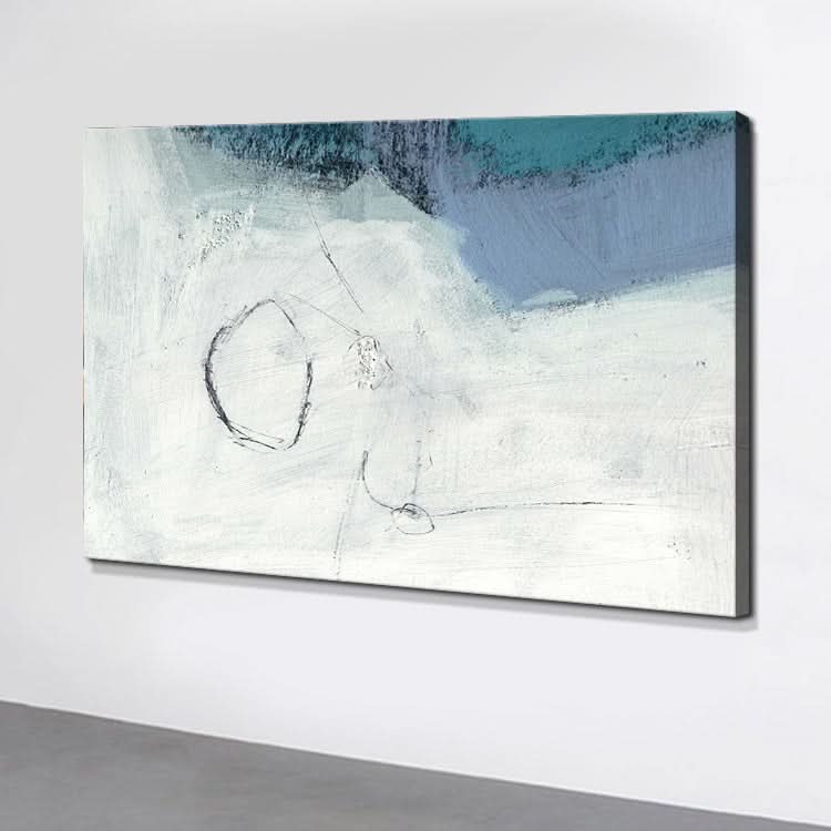 Abstrakte Wandkunst auf Leinwand, modernes Strukturgemälde, Ölgemälde | Frozen