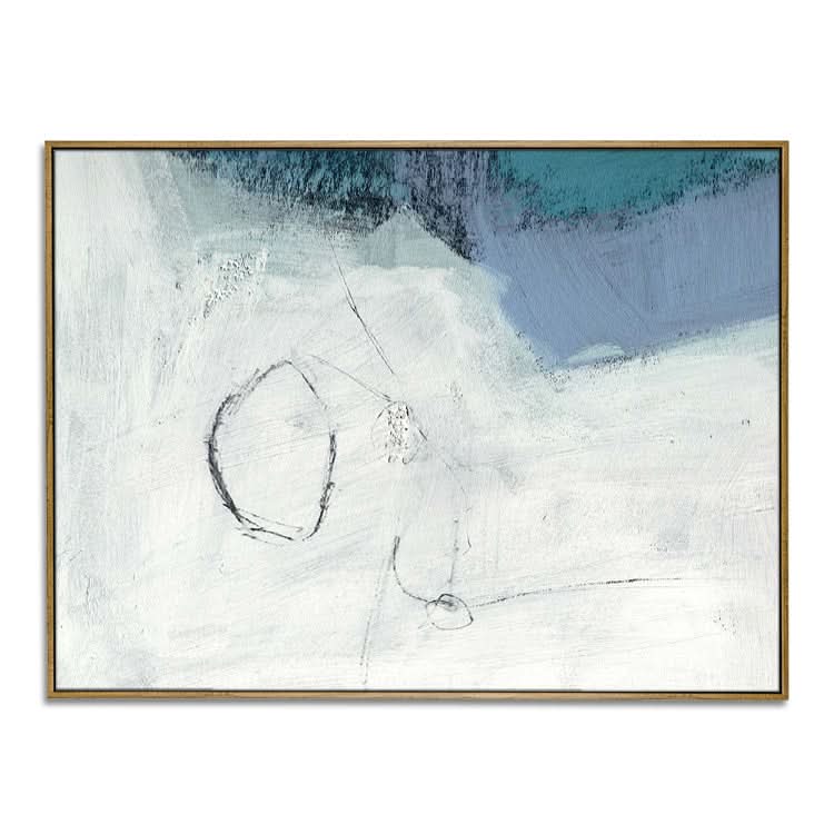 Abstrakte Wandkunst auf Leinwand, modernes Strukturgemälde, Ölgemälde | Frozen