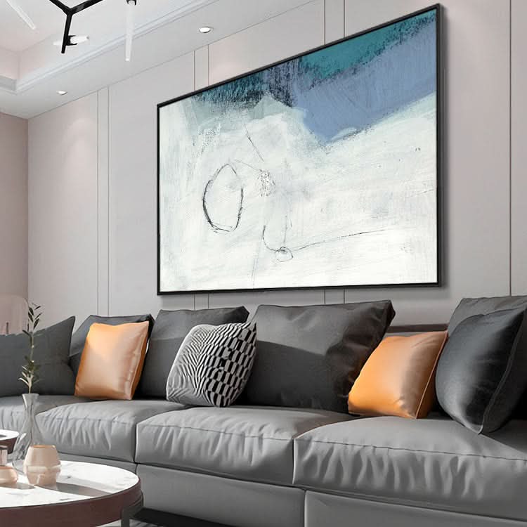 Abstrakte Wandkunst auf Leinwand, modernes Strukturgemälde, Ölgemälde | Frozen