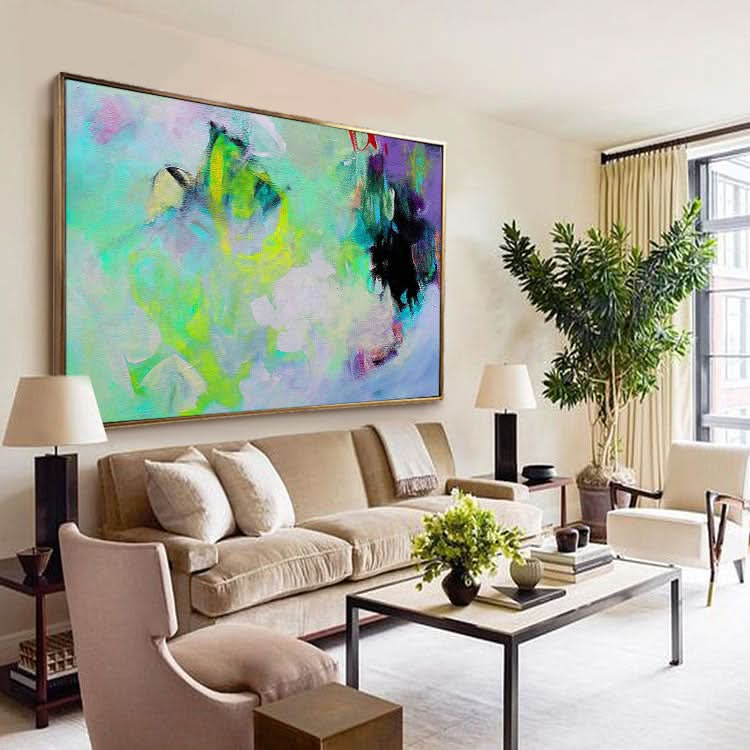 Abstract oil painting, abstract canvas art original,abstract colorful painting modern