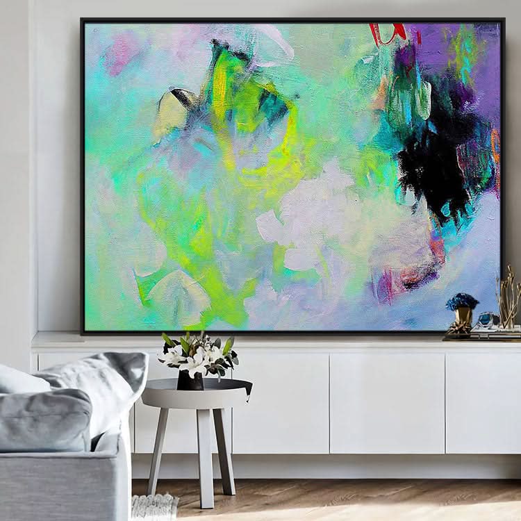 Abstract oil painting, abstract canvas art original,abstract colorful painting modern