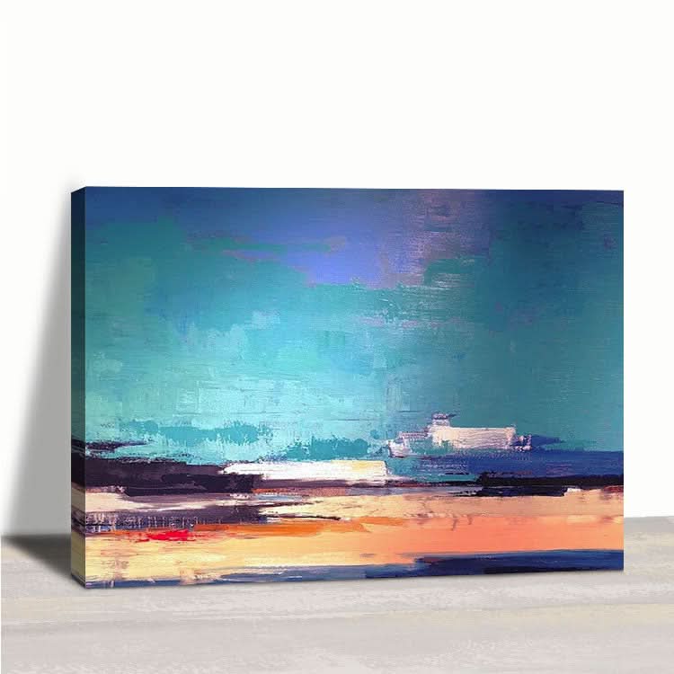 Ocean Going Voyage - Handgemachtes abstraktes Leinwandbild Meeresgemälde