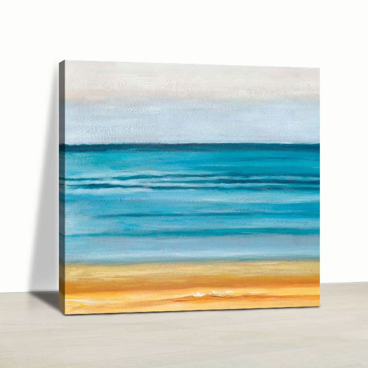Großes abstraktes Acrylgemälde, Blattgoldgemälde, Original-Kunstgemälde | Goldküste