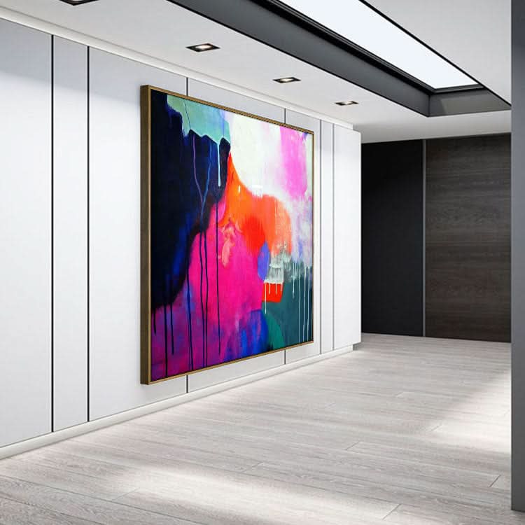 Ölgemälde Original Großes Gemälde Leinwandbild Abstraktes Gemälde Wandkunst | Einblenden und verändern