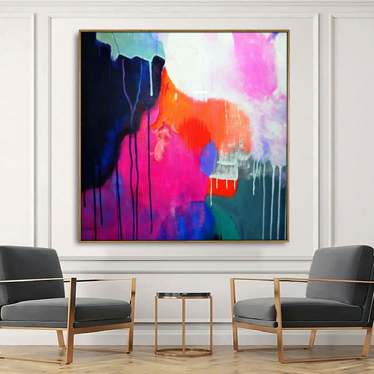Ölgemälde Original Großes Gemälde Leinwandbild Abstraktes Gemälde Wandkunst | Einblenden und verändern