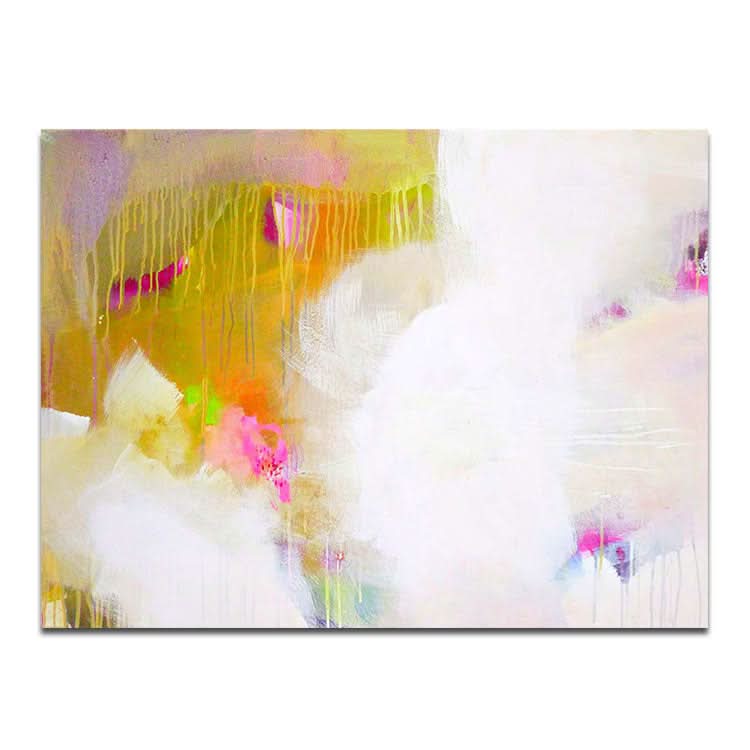 Einfaches Kunstgemälde, Moderne abstrakte Leinwandkunst, handgemachtes Leinwandgemälde