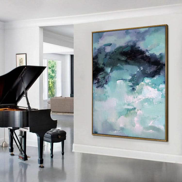 Moderne Kunst, abstrakte Malerei, Diptychon, Originalgemälde, Leinwandkunst – handgefertigtes modernes Original-Ölgemälde, abstrakter Wandkunstdruck, Leinwanddruck
