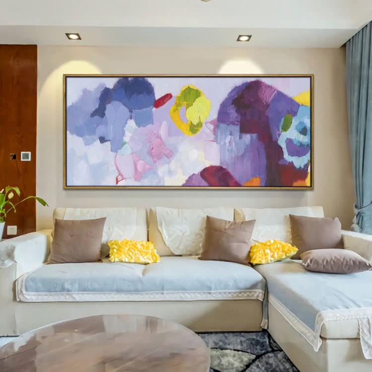 Abstract Painting Yellow Leaf Painting Abstract Acrylic Painting On Canvas | Fight