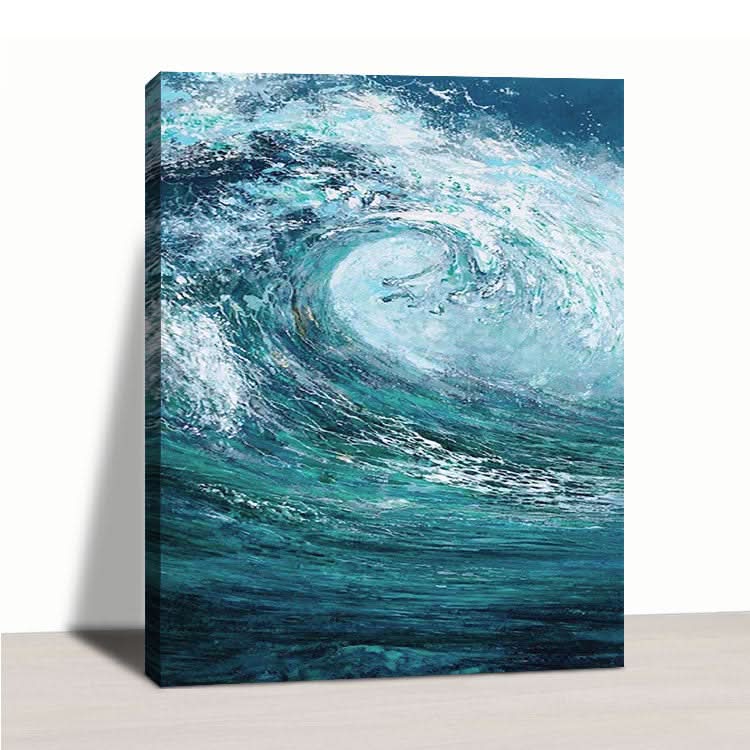 The Waves Of The Sea - Handmade Sea Wall Art Waves Canvas Oil Painting