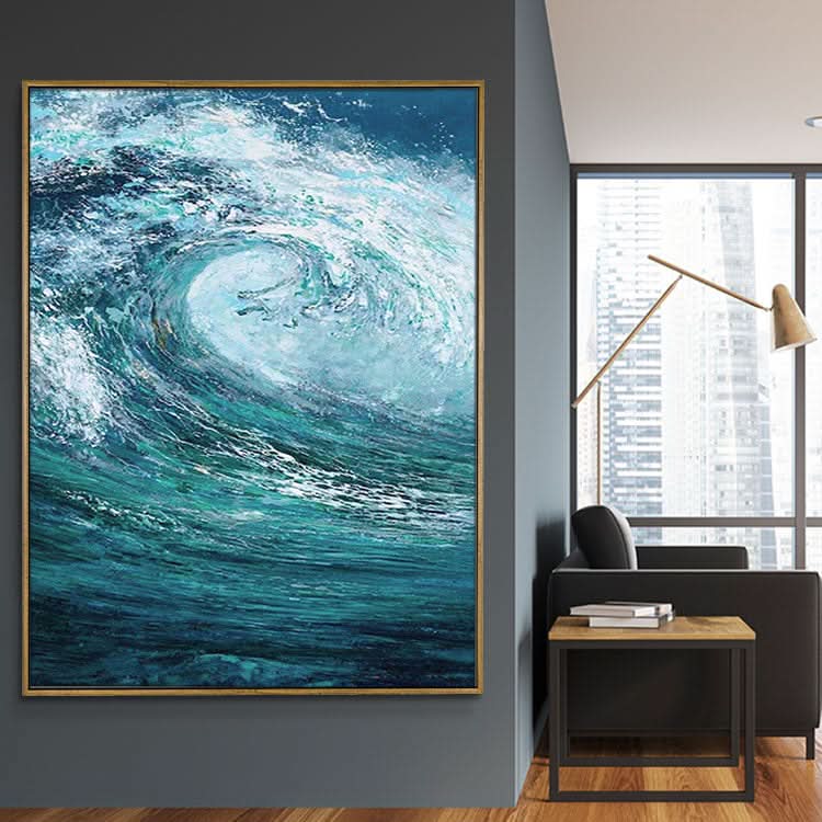The Waves Of The Sea - Handmade Sea Wall Art Waves Canvas Oil Painting