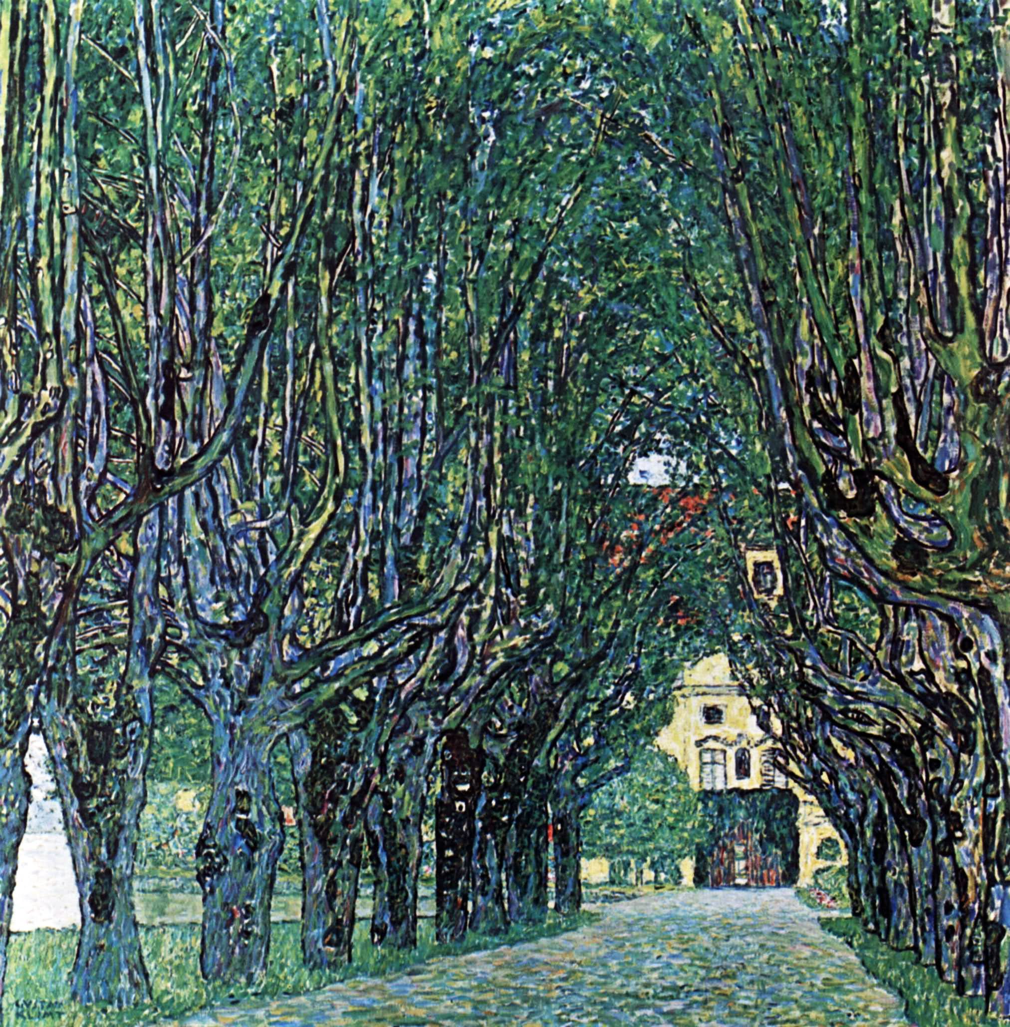 Allee im Park von Schloss Kammer