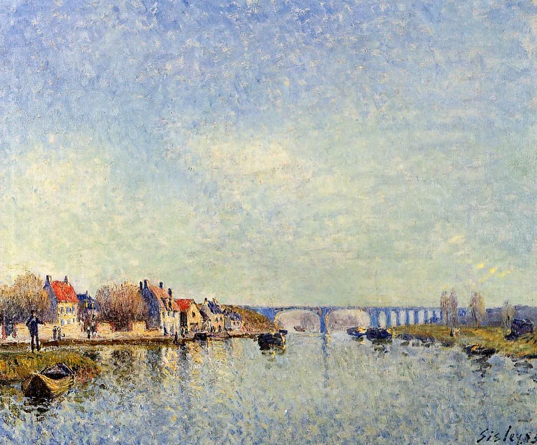 Ufer des Loing bei Saint Mammes