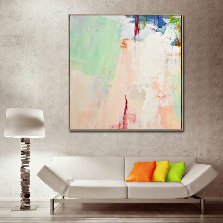 Große Leinwand Wandkunst Zeitgenössische Kunst Abstrakte Malerei Ölgemälde auf Leinwand | Von den Bergen gerufen