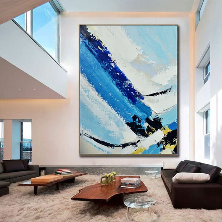 Eine Welt aus Eis und Schnee – handgemachtes Winterlandschaftsgemälde auf Leinwand, Kunstdruck