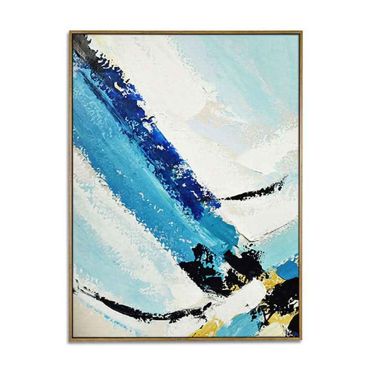 Eine Welt aus Eis und Schnee – handgemachtes Winterlandschaftsgemälde auf Leinwand, Kunstdruck