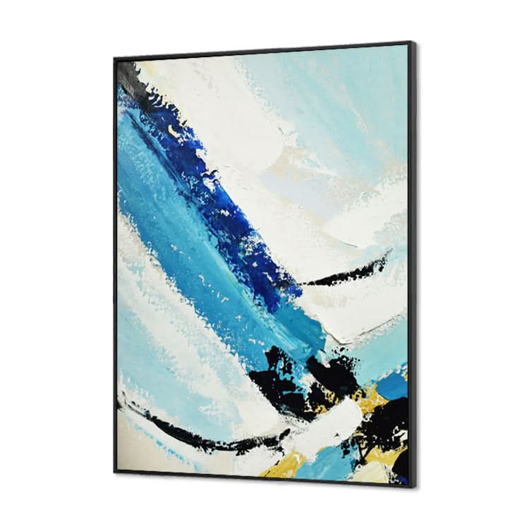 Eine Welt aus Eis und Schnee – handgemachtes Winterlandschaftsgemälde auf Leinwand, Kunstdruck