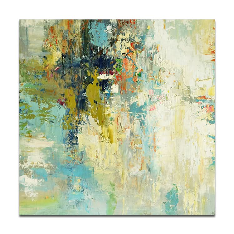 Großes abstraktes Acrylgemälde, grünes Gemälde, Blattgemälde, Original-Kunstgemälde | Begib dich auf eine lange Reise