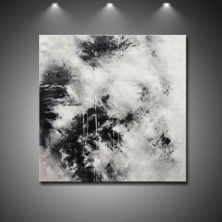 Modernes Acrylgemälde Original Kunst Gemälde Leinwand Wandkunst Handgemachte Kunst | Wie ein aufsteigender Wind und dahinjagende Wolken
