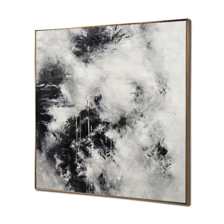 Modernes Acrylgemälde Original Kunst Gemälde Leinwand Wandkunst Handgemachte Kunst | Wie ein aufsteigender Wind und dahinjagende Wolken