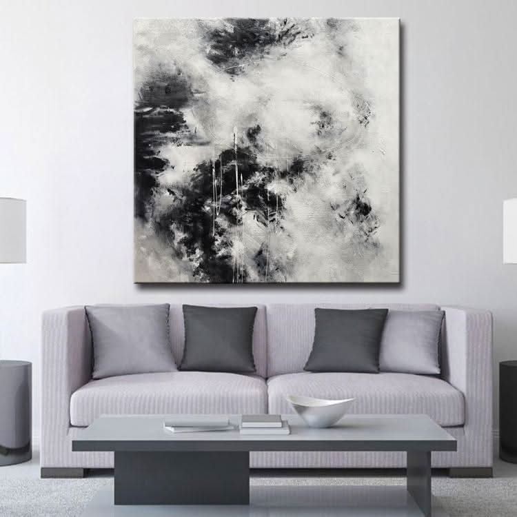 Modernes Acrylgemälde Original Kunst Gemälde Leinwand Wandkunst Handgemachte Kunst | Wie ein aufsteigender Wind und dahinjagende Wolken