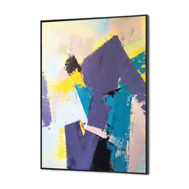 Ein Maler malt - Handgemaltes Acrylgemälde Moderne abstrakte Leinwandkunst