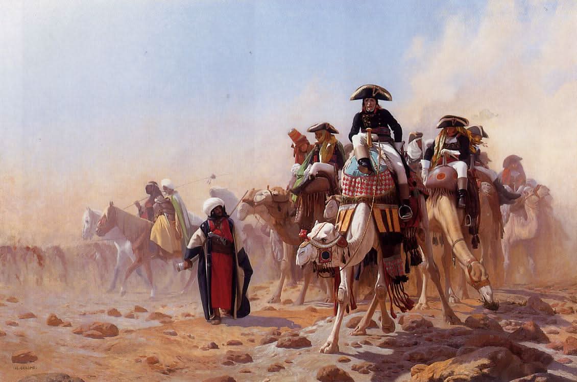 Napoleon und sein Generalstab in Ägypten