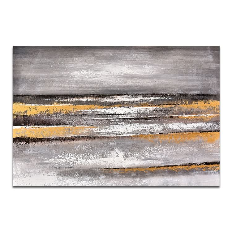 Wellen des Meeres - Handdruck Strand Strandölgemälde auf Leinwand Landschaft Wandkunst