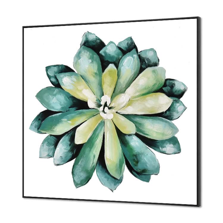 Handmade Abstract Oil Painting Original Painting On Canvas Restaurant Hand Painted Oil Painting | Succulent plant