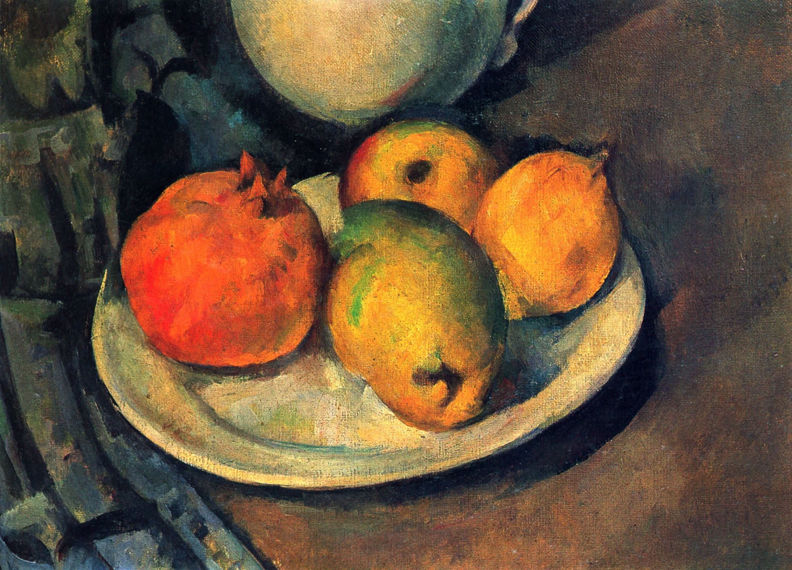 Stillleben mit Magran und Birnen